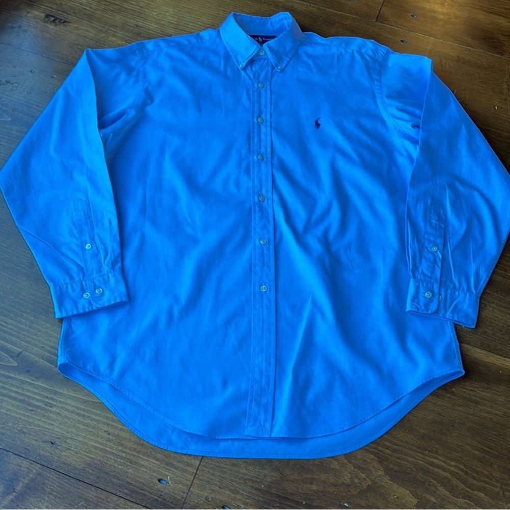 Ralph Lauren Polo - Men's Sky Blue Casual Shirt - Sz 16 34/35